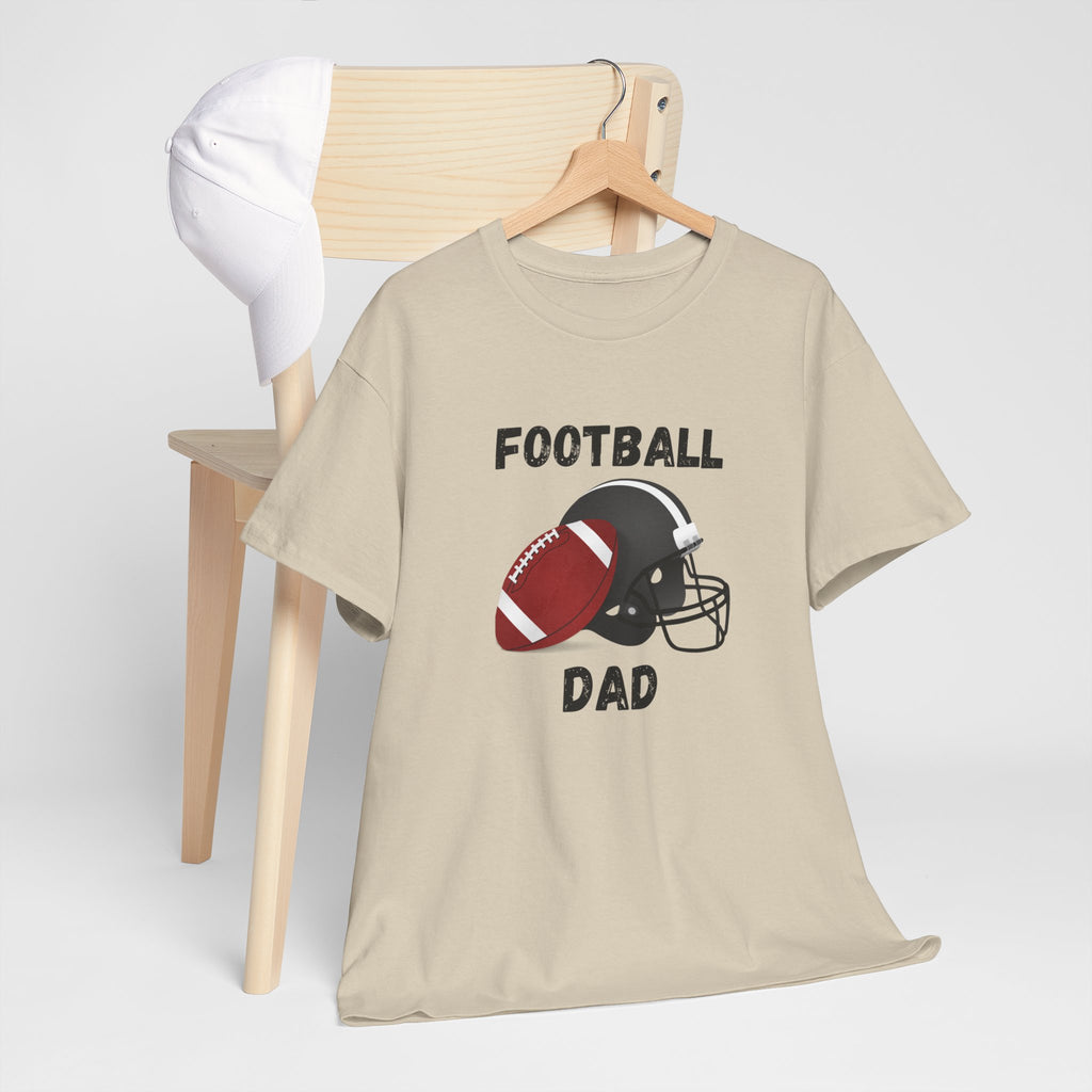 Football Dad T-Shirt — Classic Football & Helmet Tee for Proud Dads