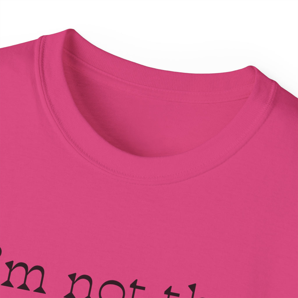"I'm Not the Problem, Am I?" White Graphic Tee — Funny Sarcastic Statement T-Shirt