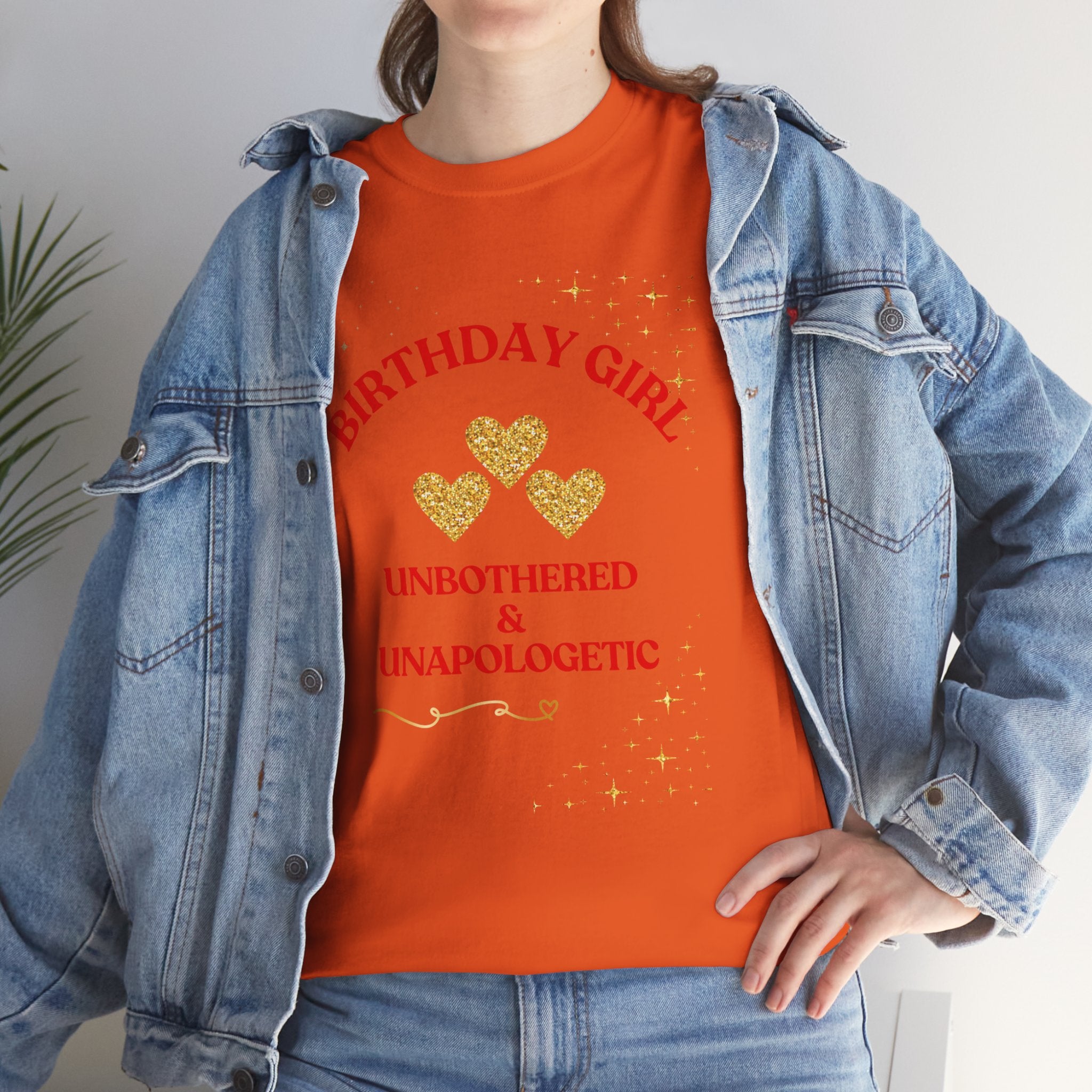 Birthday Girl Tee — "No Apologies" Graphic Birthday Shirt
