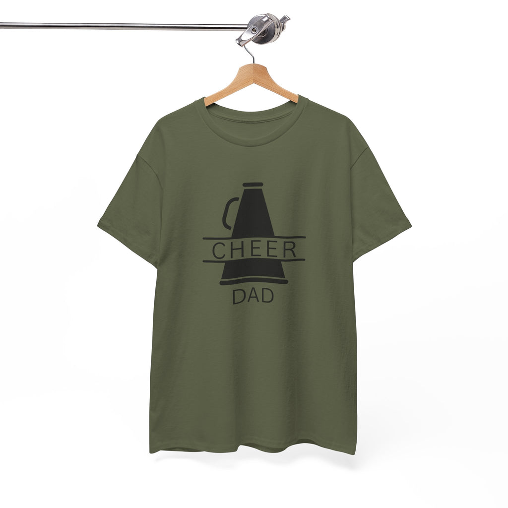 Cheer Dad T-Shirt – Megaphone Graphic Tee for Proud Cheerleading Fathers