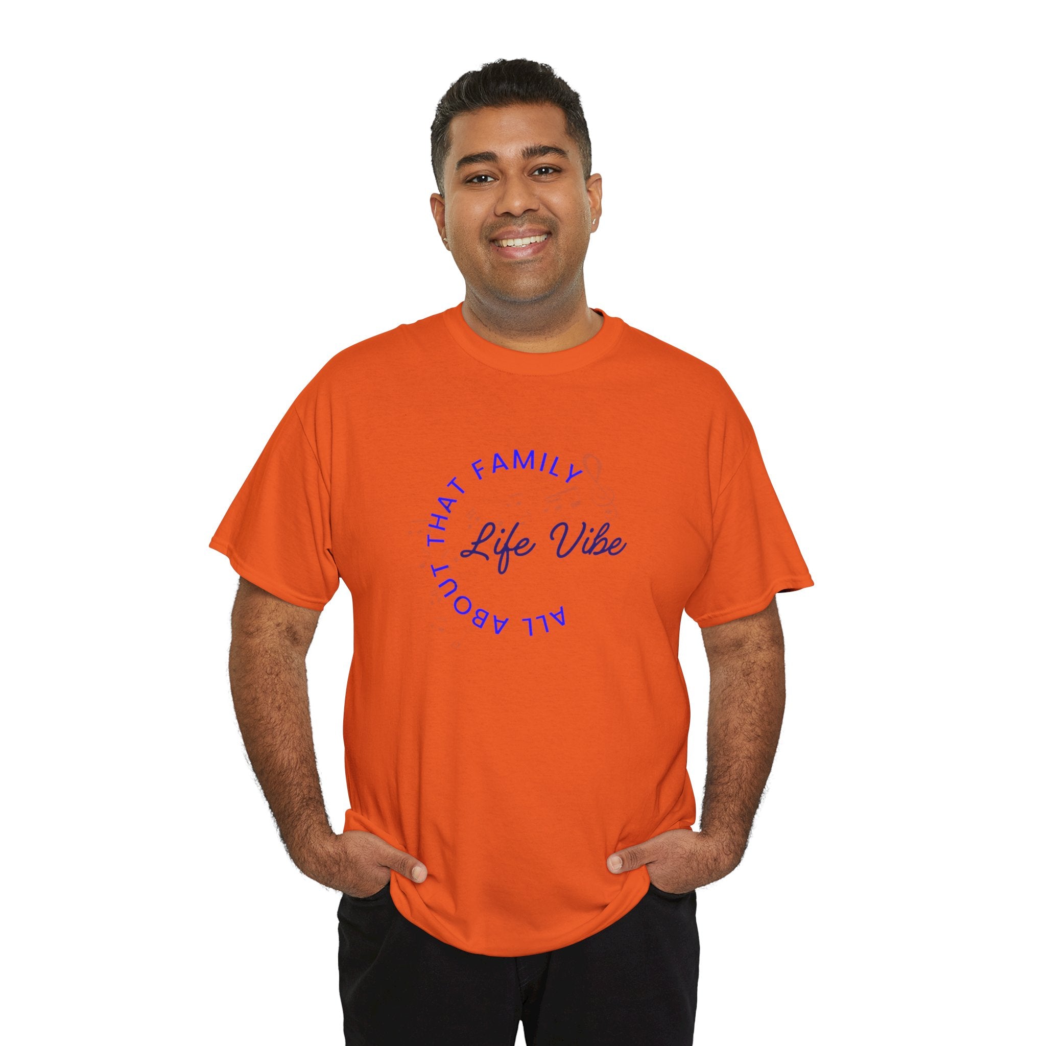 "All About My Family" Life Vibe T-Shirt —Minimal Circle Graphic Tee