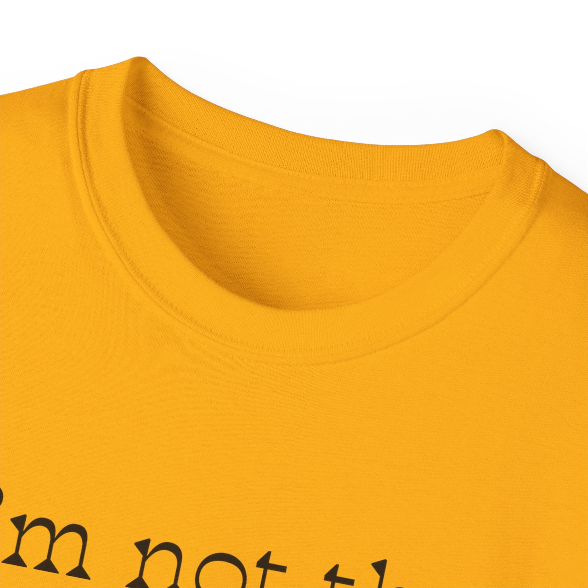"I'm Not the Problem, Am I?" White Graphic Tee — Funny Sarcastic Statement T-Shirt