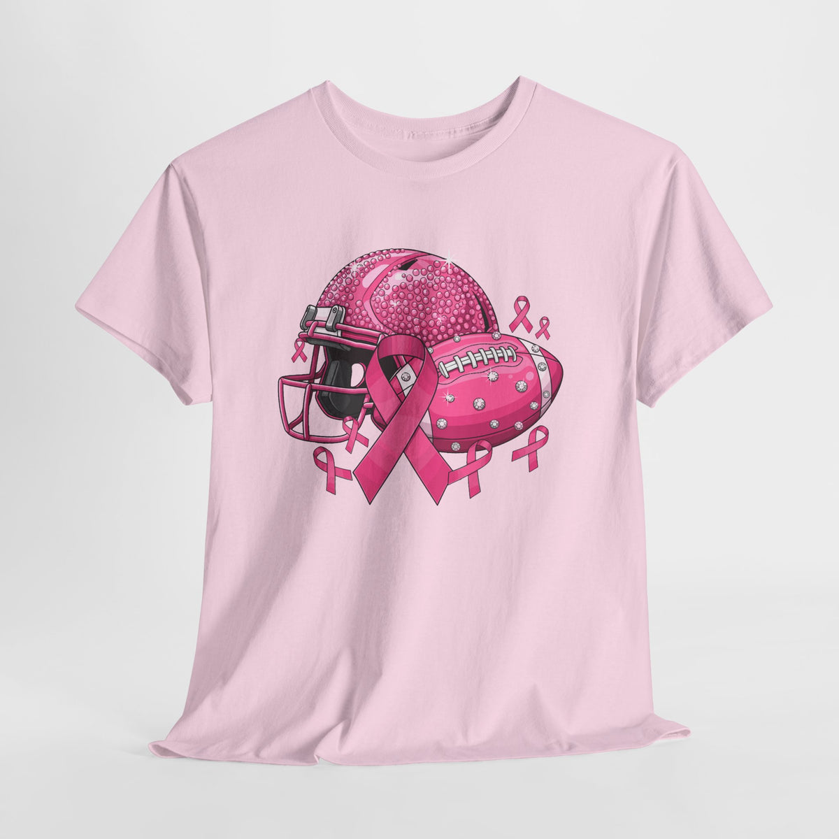 Breast Cancer Awareness Football Helmet T-Shirt