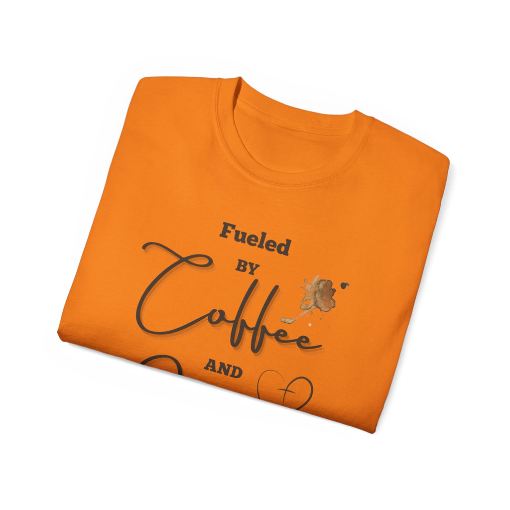 Coffee and Jesus T‑Shirt — "Fueled by Coffee and Jesus" Faith Graphic Tee