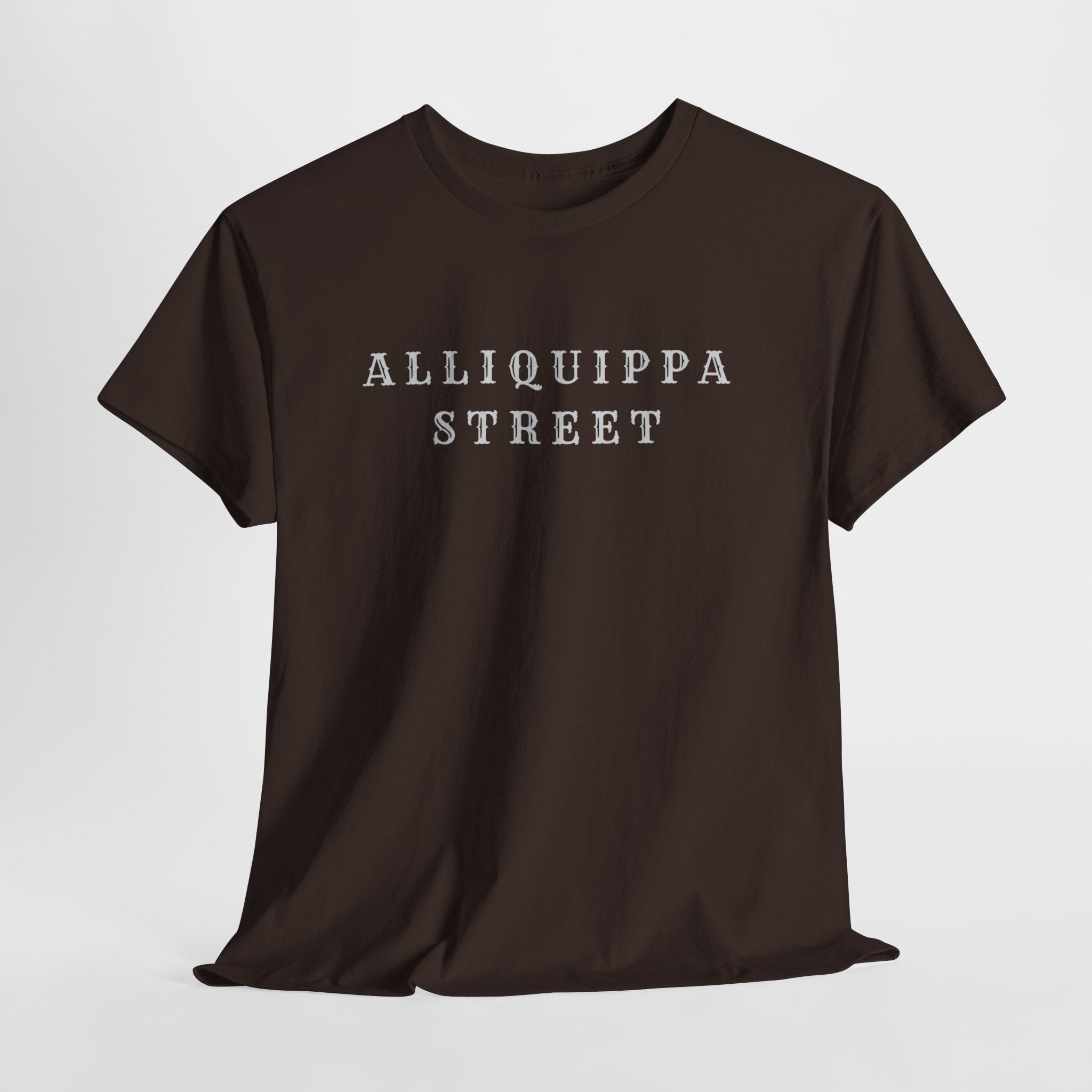 Alliquippa Street Tee — Vintage Block Letter Neighborhood T-Shirt