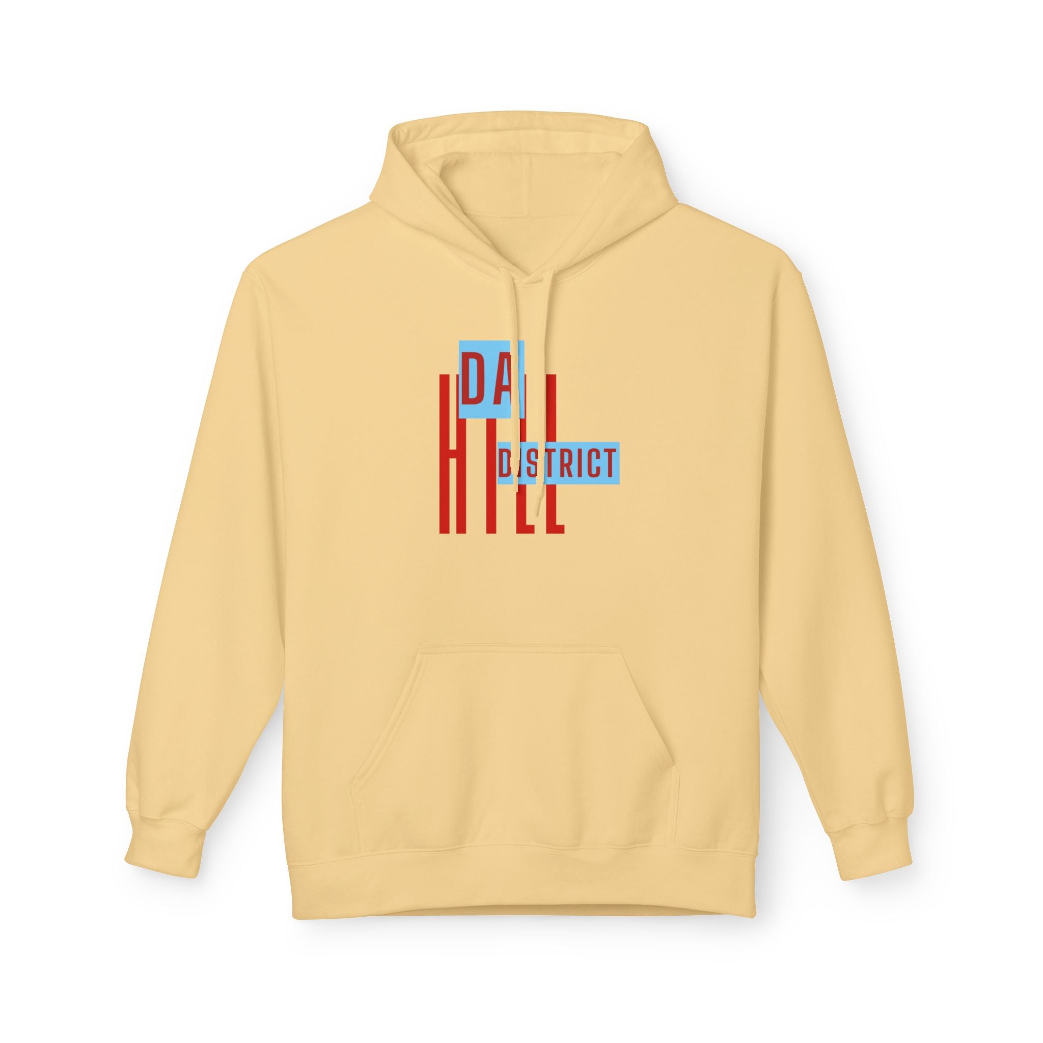 Hill District Retro Text Hoodie — 'Da Hill District' Pittsburgh Pride Sweatshirt