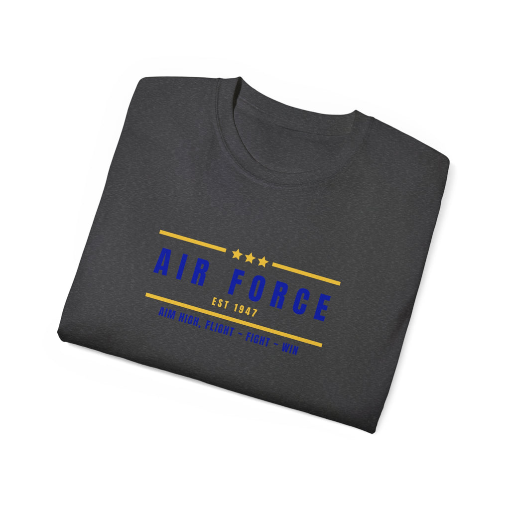 Air Force Vintage Stripe Tee — "Air Force" Graphic T-Shirt