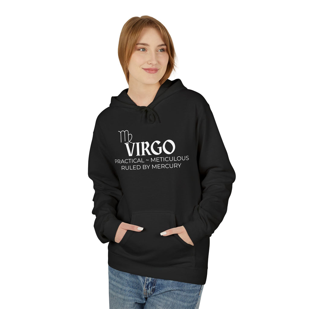 Zodiac Virgo Fleece Hoodie for Astrology Lovers