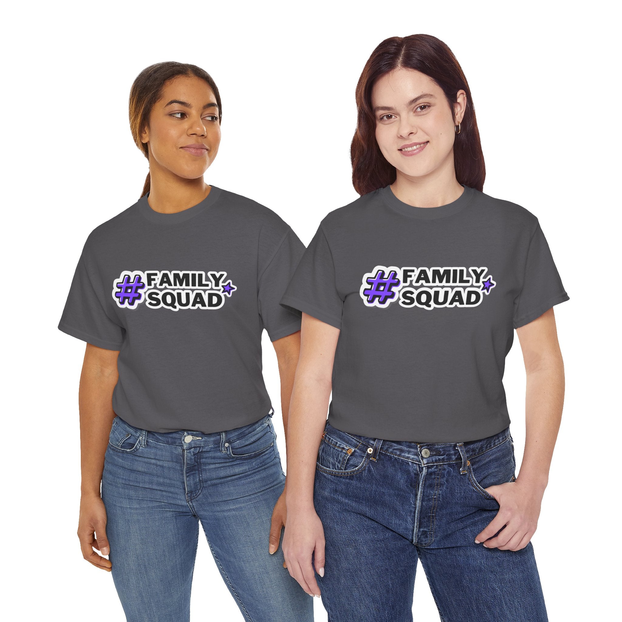 Family Squad T-Shirt — #FamilySquad Graphic Tee for Matching Family Outfits