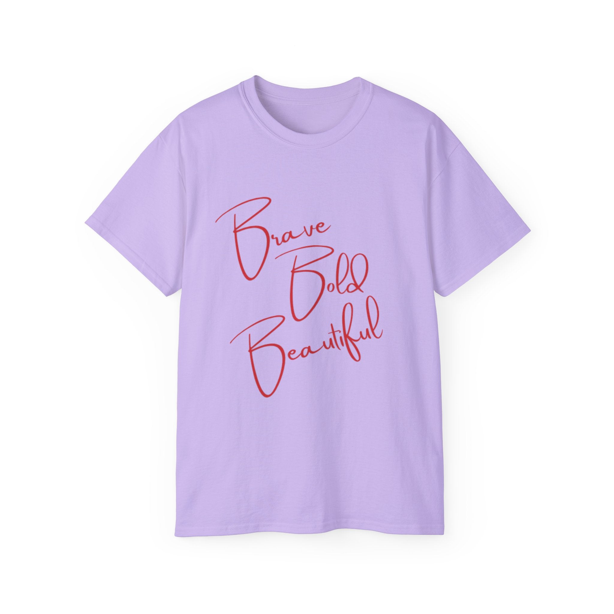 Brave Bold Beautiful Tee — Inspirational Script Women's T‑Shirt