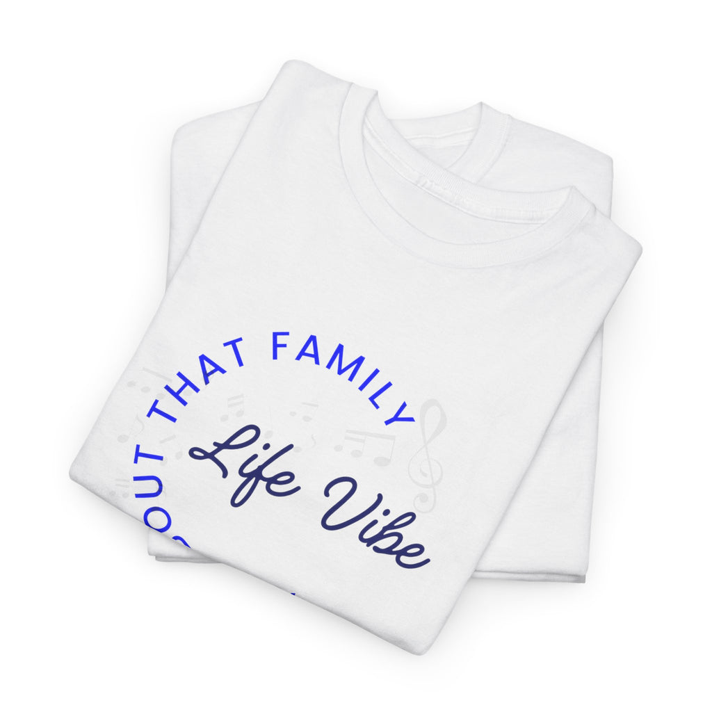 "All About My Family" Life Vibe T-Shirt —Minimal Circle Graphic Tee