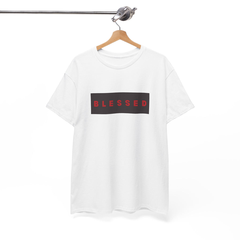Blessed Box Logo T-Shirt — Minimal Christian Faith Tee