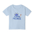 Toddler T-Shirt — “Little Prince” Blue Crown Cute Kids Tee