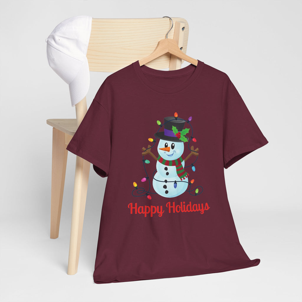 Happy Holidays Snowman Christmas T-Shirt