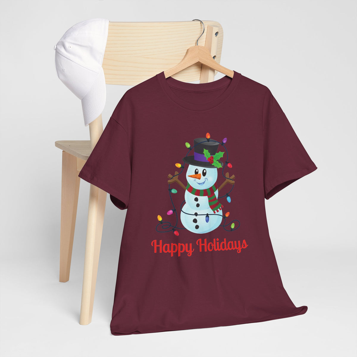 Happy Holidays Snowman Christmas T-Shirt