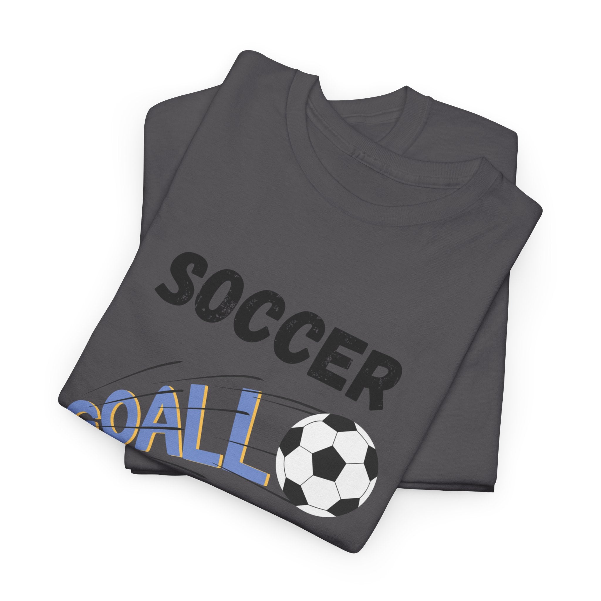 Soccer Mom T‑Shirt — 'Soccer Goal!' Graphic Tee with Soccer Ball