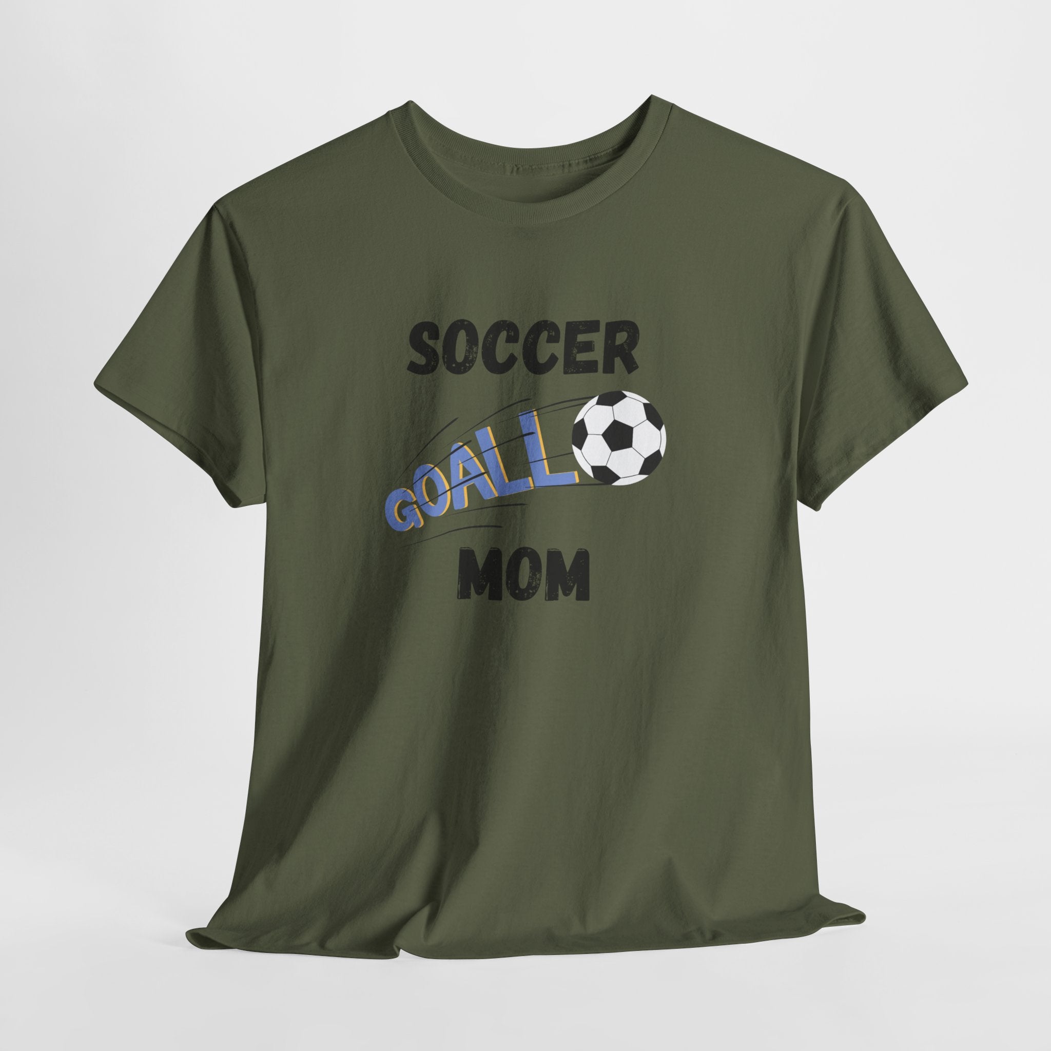 Soccer Mom T‑Shirt — 'Soccer Goal!' Graphic Tee with Soccer Ball