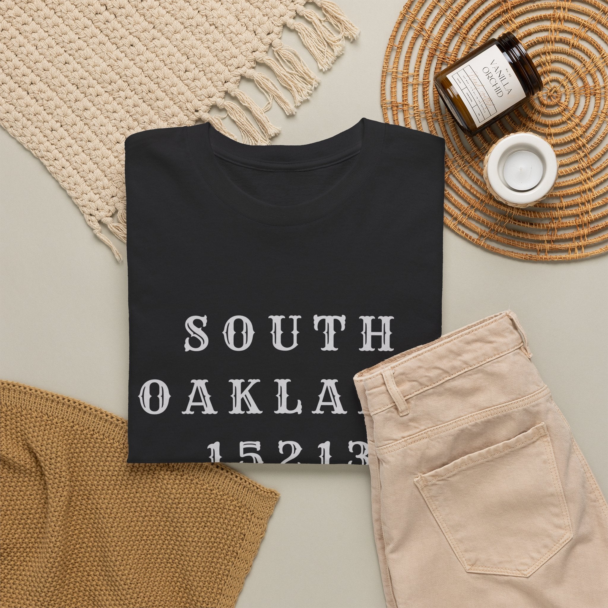 South Oakland 15213 T-Shirt — Vintage City Zip Code Tee