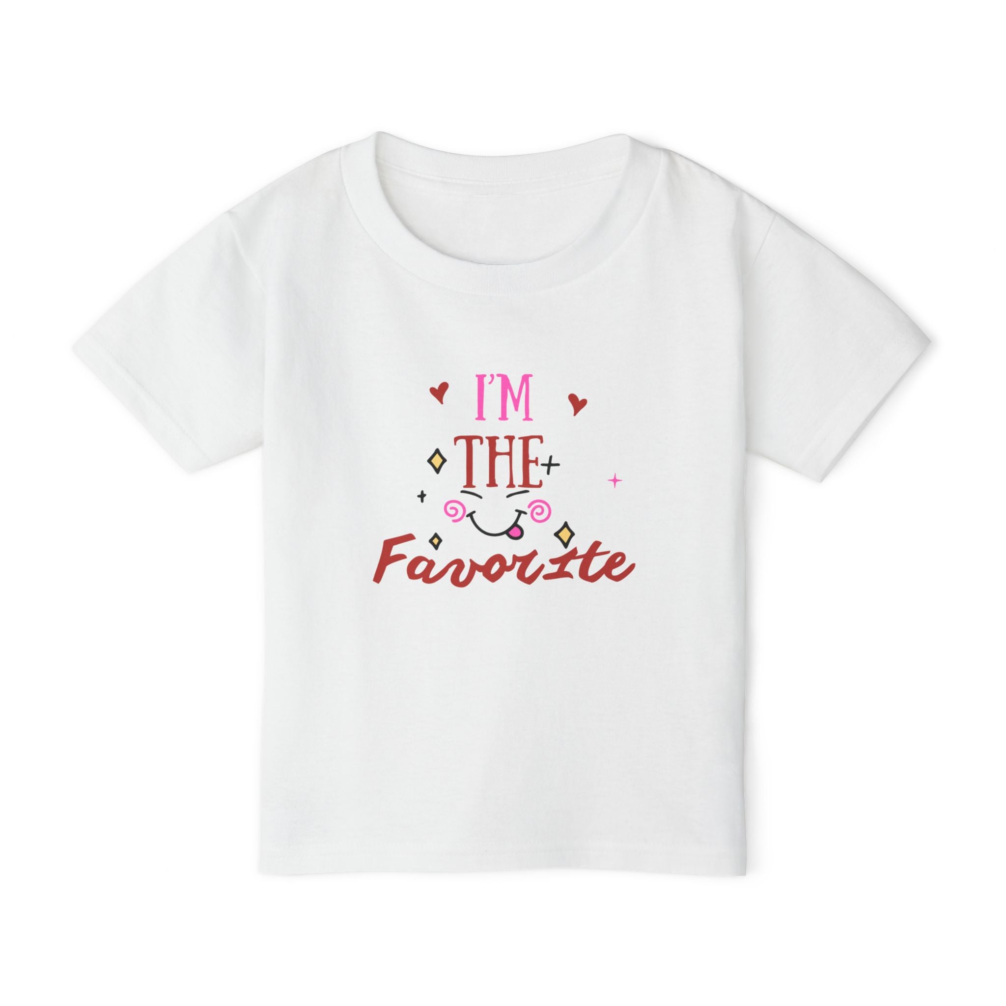 I’m The Favorite Toddler T-Shirt — Cute Heart & Script Baby Tee