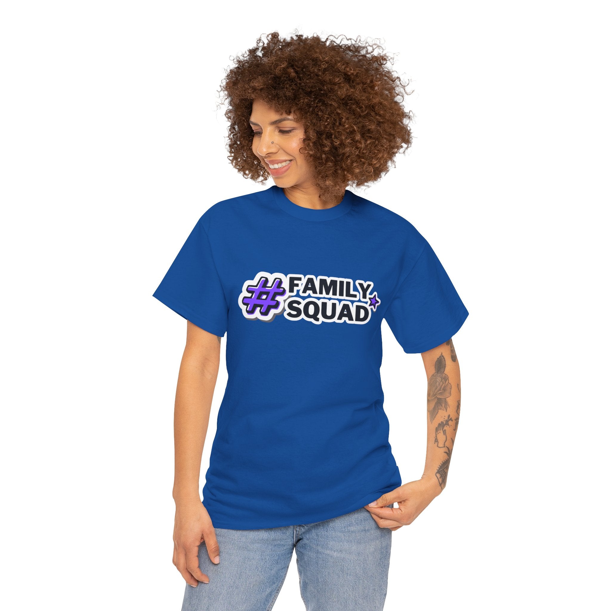 Family Squad T-Shirt — #FamilySquad Graphic Tee for Matching Family Outfits