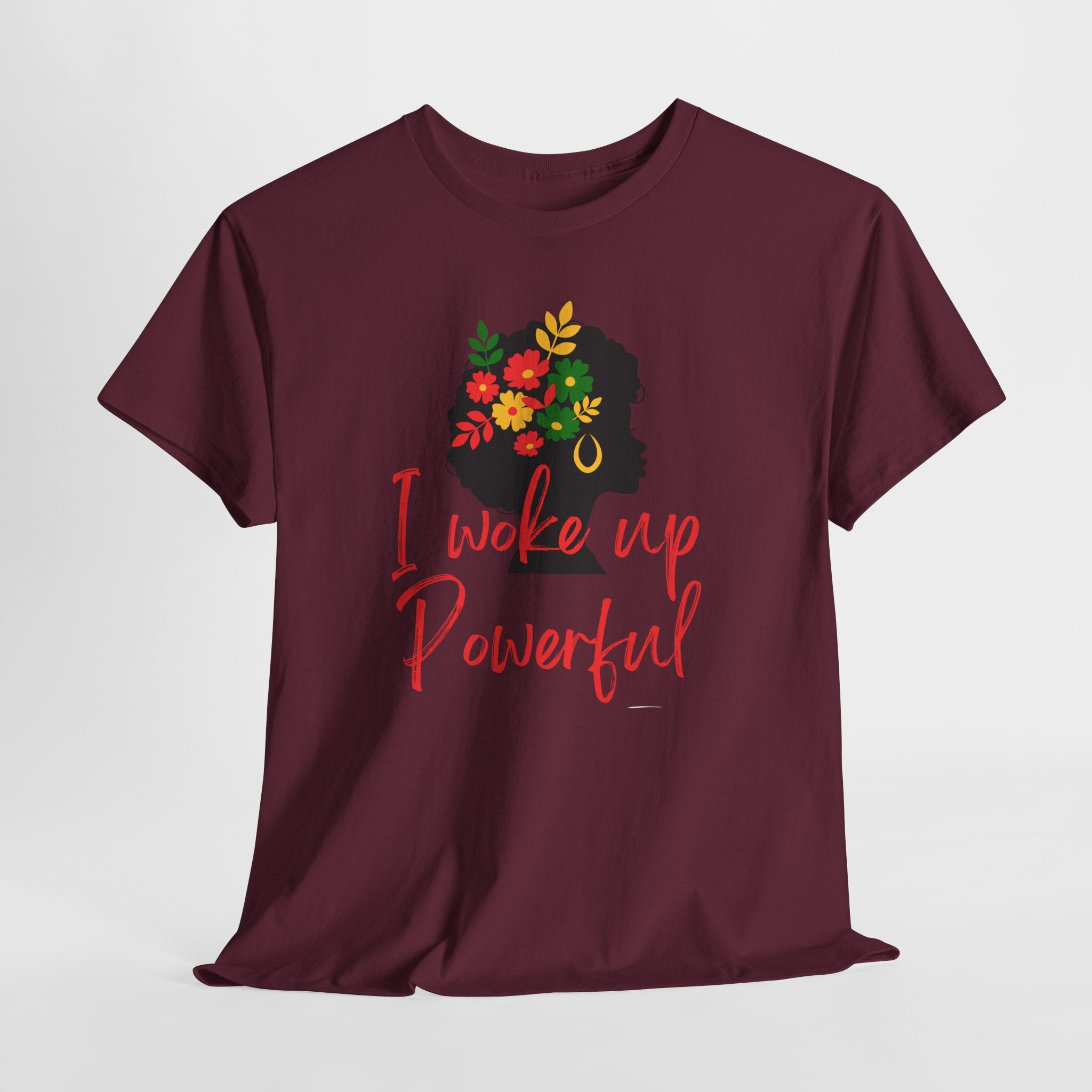 I Woke Up Peaceful" Minimal Line Art T-Shirt