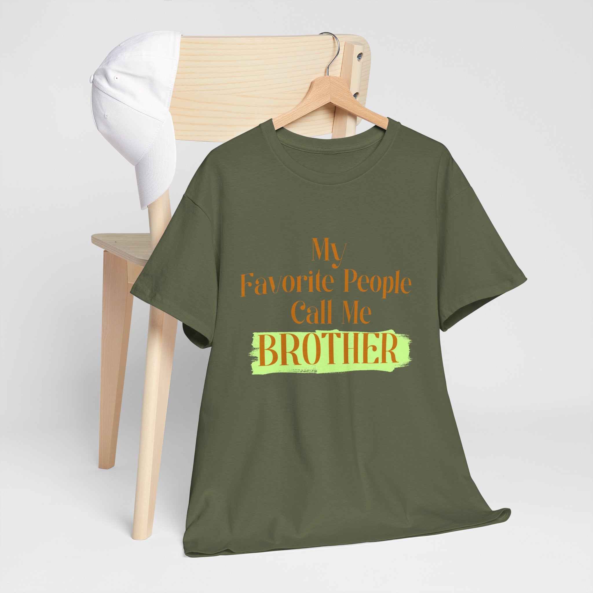 Brother T-Shirt - "My Favorite People Call Me Brother" Graphic Tee, Family Gift