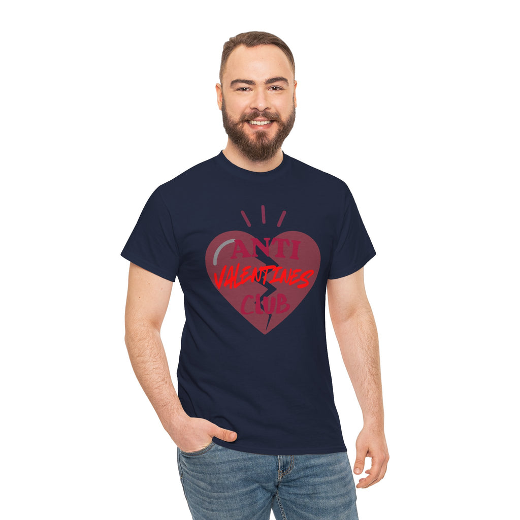 T-Shirt — Anti Valentines Day Club Heart Graphic Tee