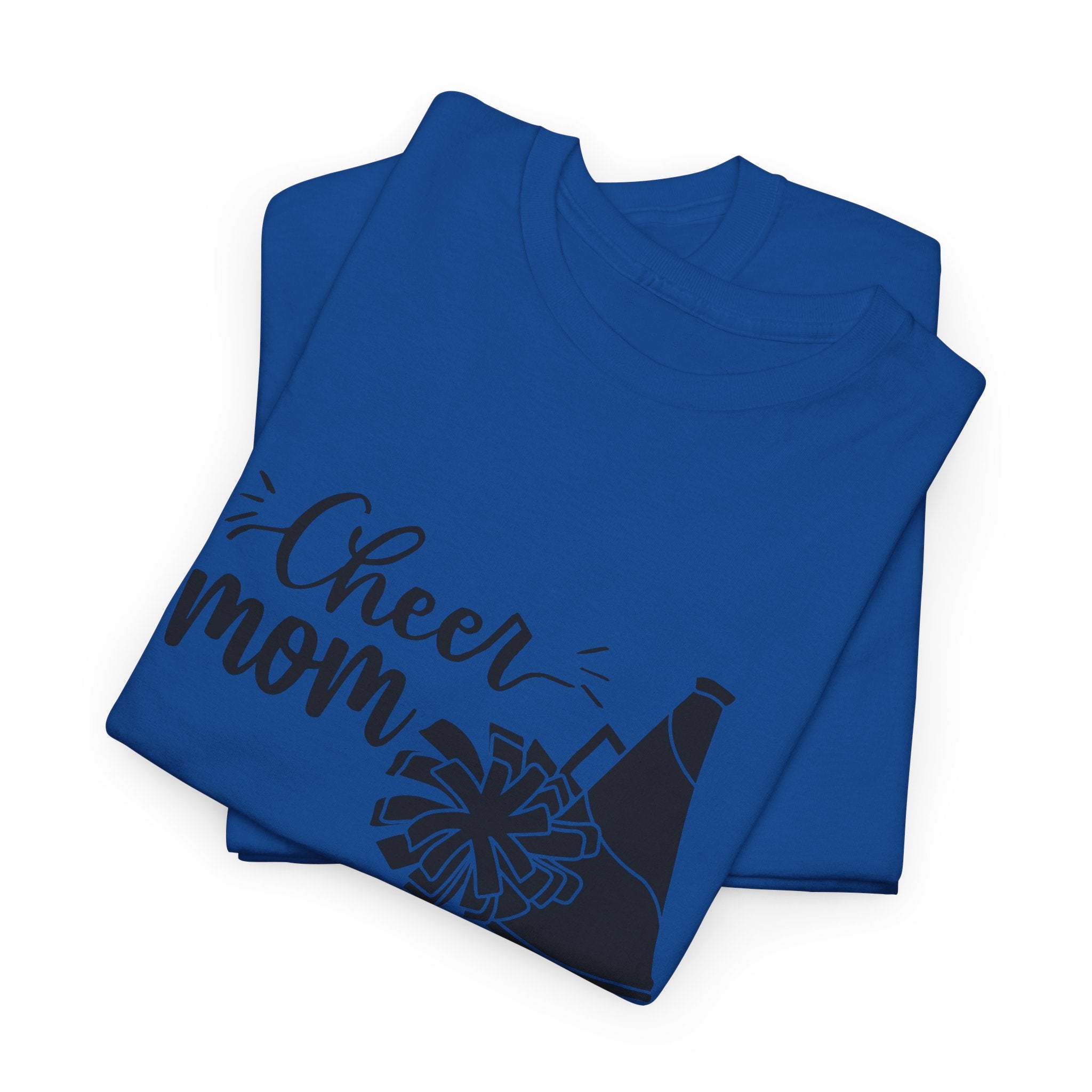 Cheer Mom T-Shirt — Pom Pom & Megaphone Mom Tee