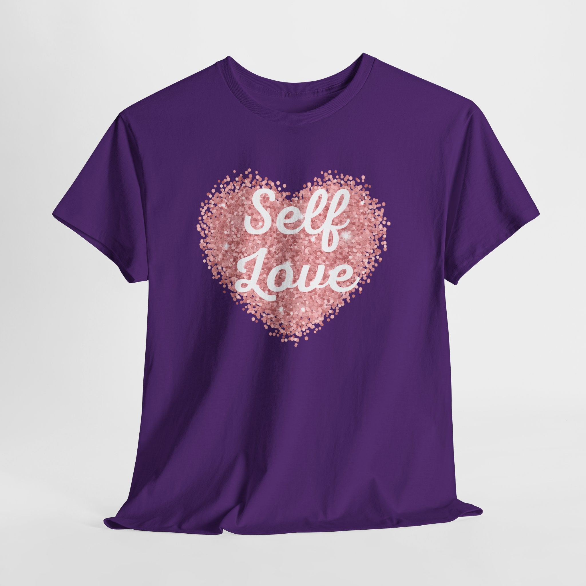 Self Love Tee — Pink Heart Mental Health Awareness Shirt