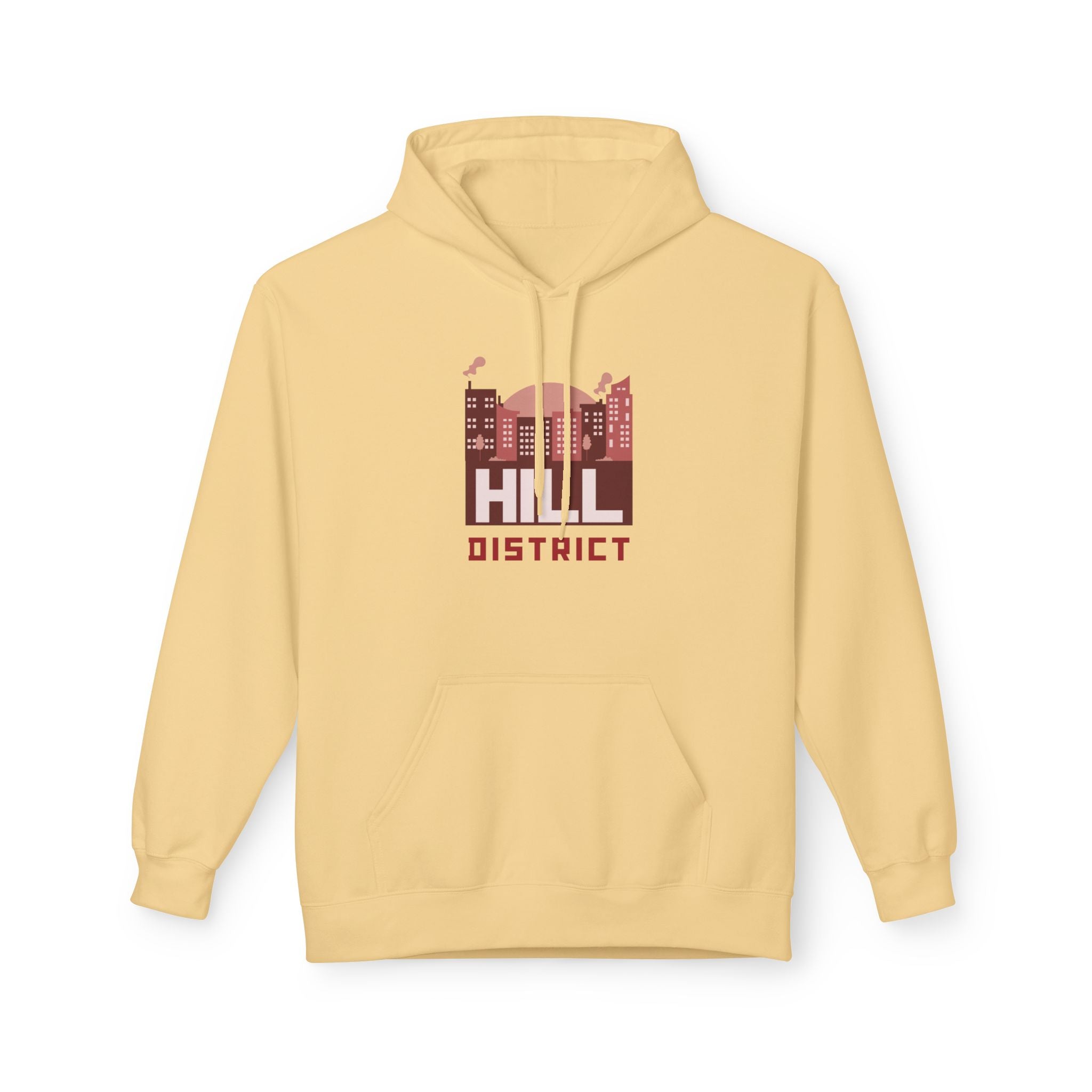 Hill District Hoodie — Vintage Cityscape Graphic Pullover