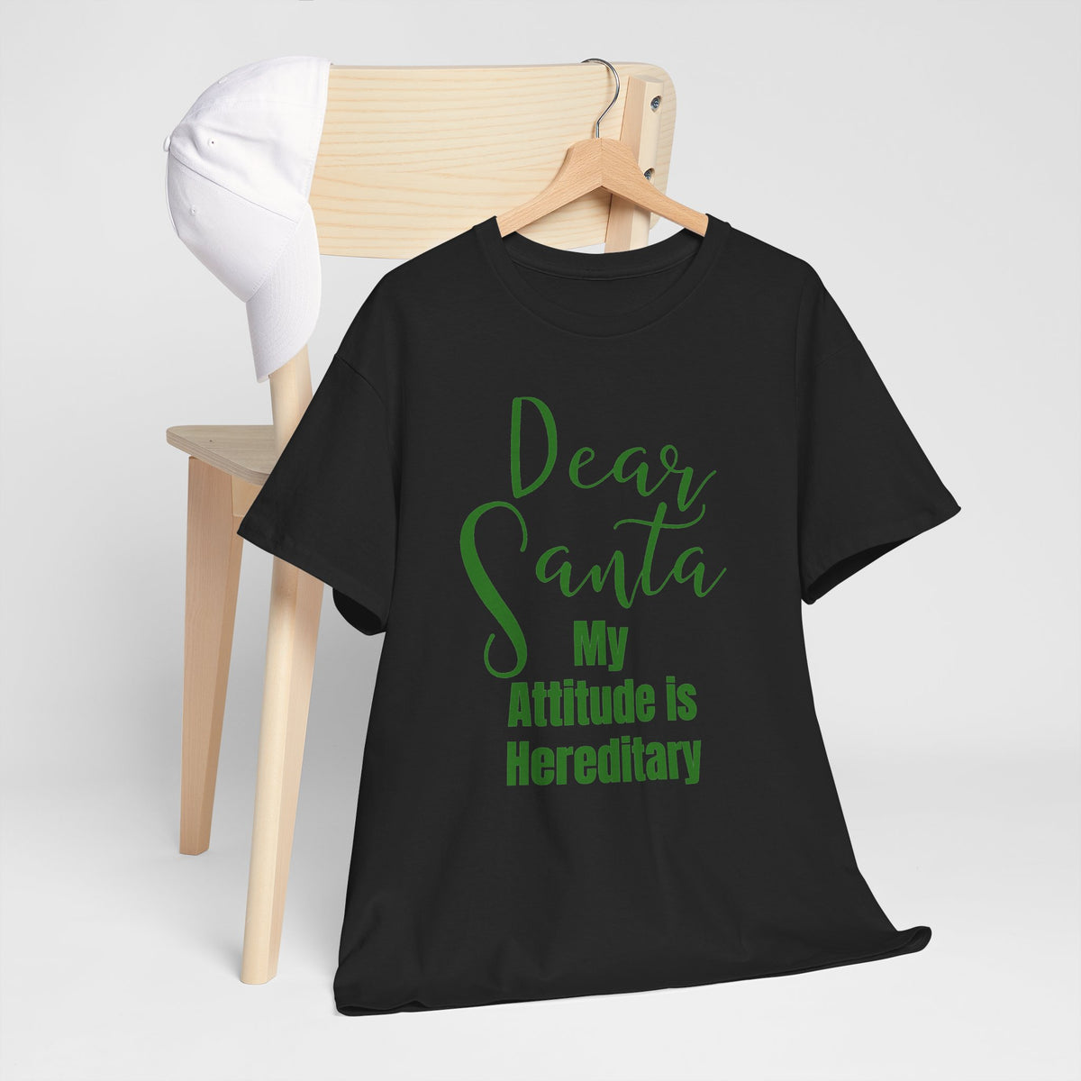 Dear Santa My Attitude Is Hereditary Christmas T-Shirt