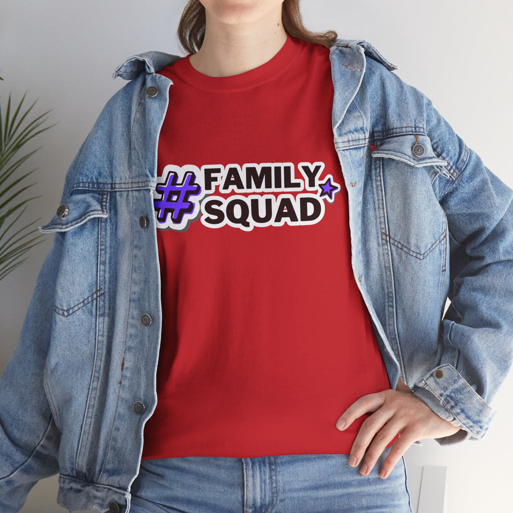 Family Squad T-Shirt — #FamilySquad Graphic Tee for Matching Family Outfits