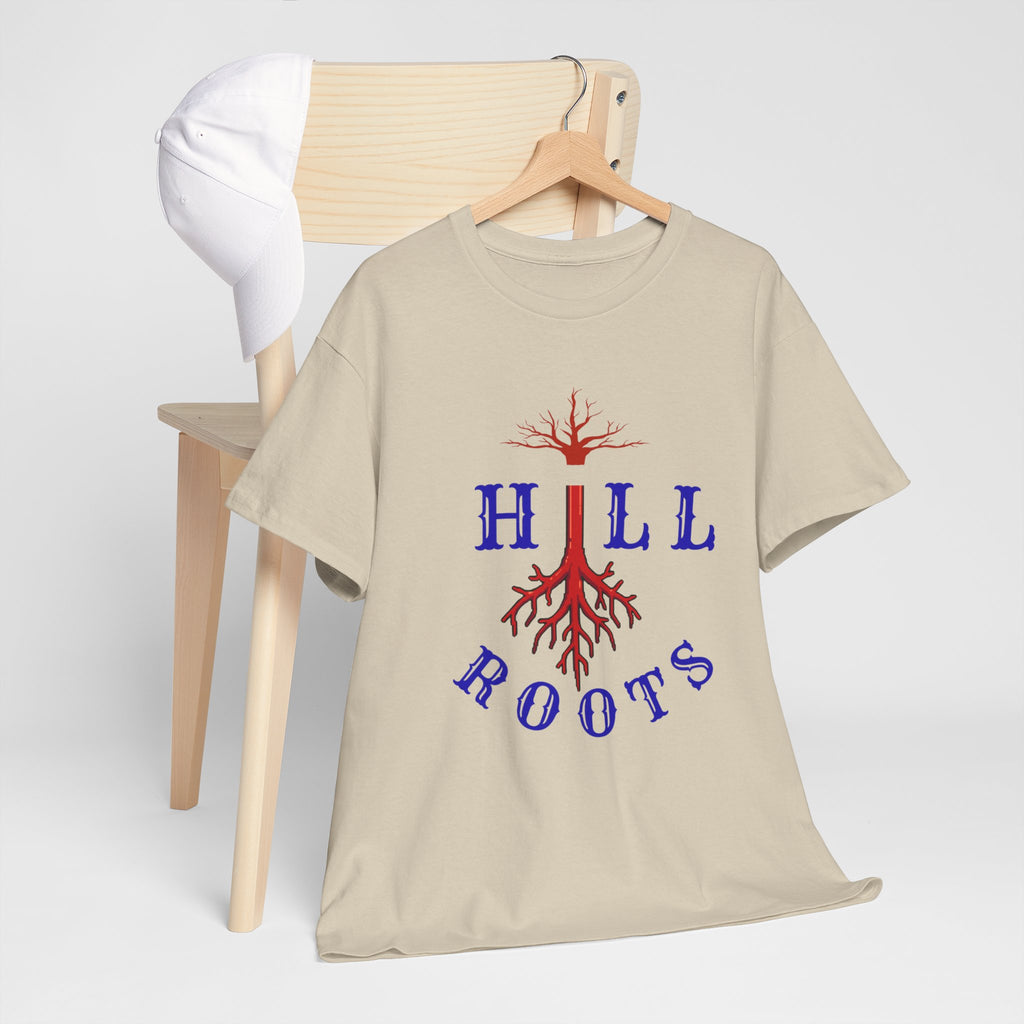 T-Shirt — Hill Roots Logo Tee (red tree roots graphic)