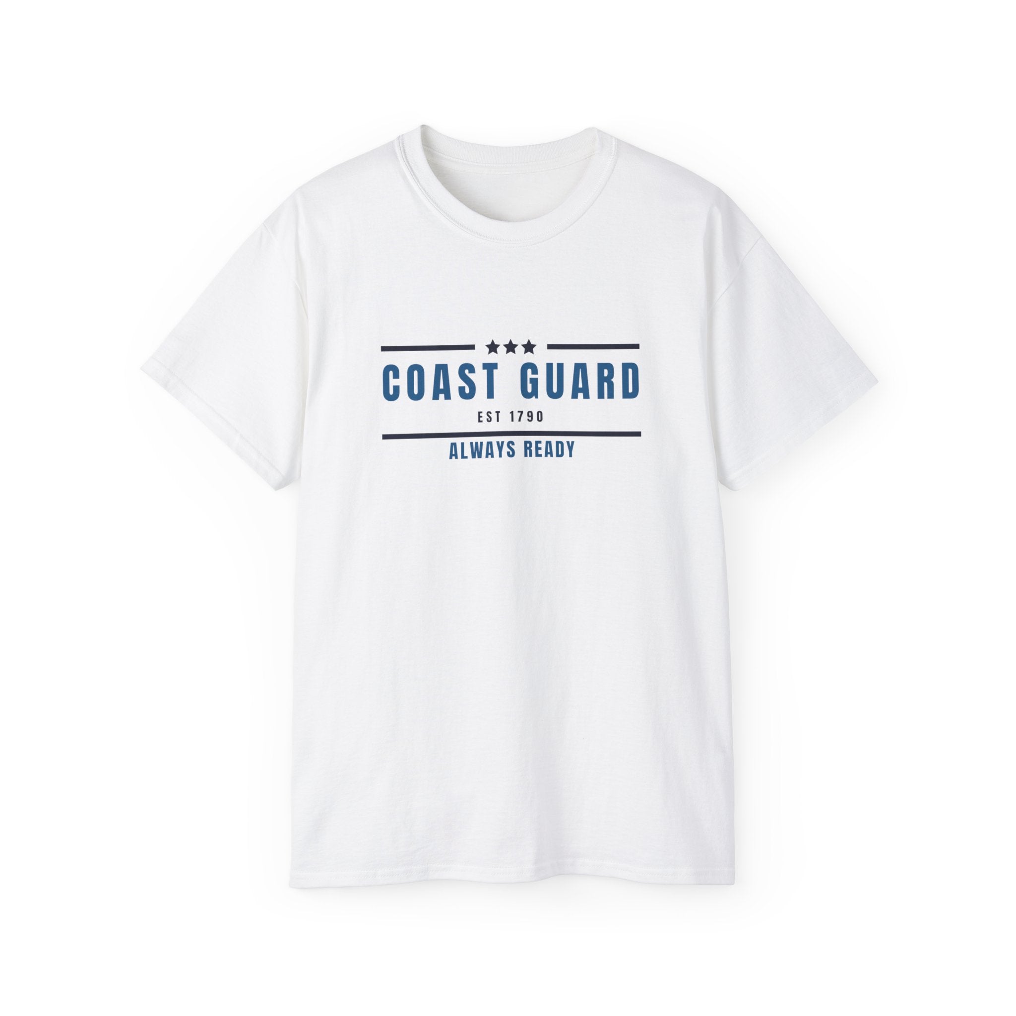 Coast Guard "Always Ready" Tee — Patriotic Military Crew Shirt