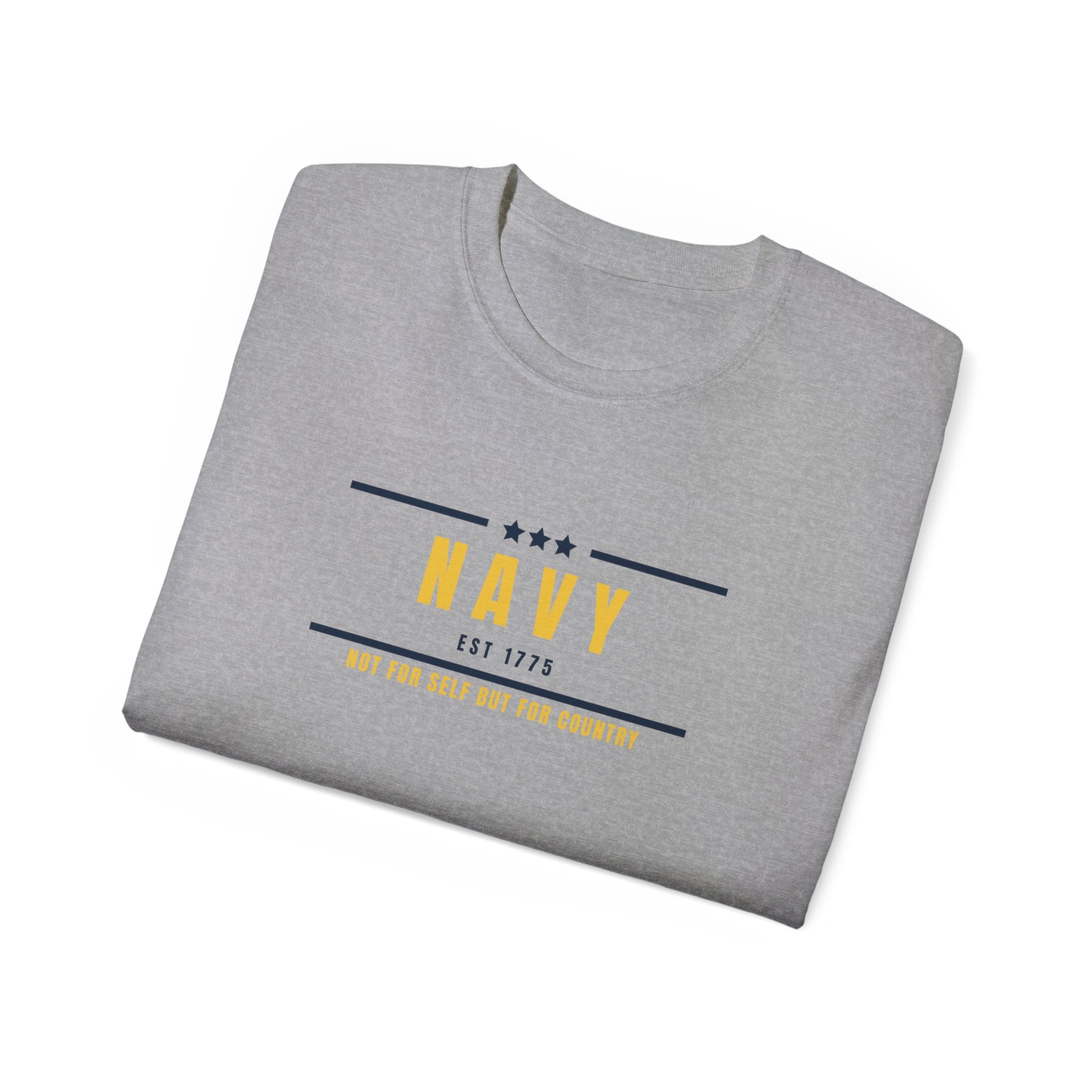 Navy Est. 1775 Military Graphic Tee — Veteran & Navy Support Shirt