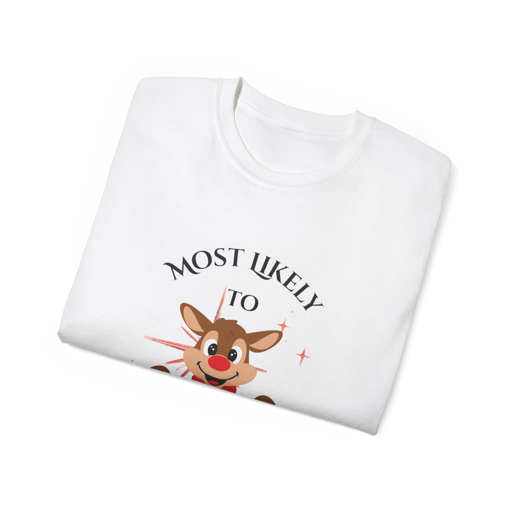 Most Likely To Say On My Way Unisex Ultra Cotton Tee, Funny Team T-Shirt, Gift for Friends, Graduation Party Tee, Casual Humor Shirt