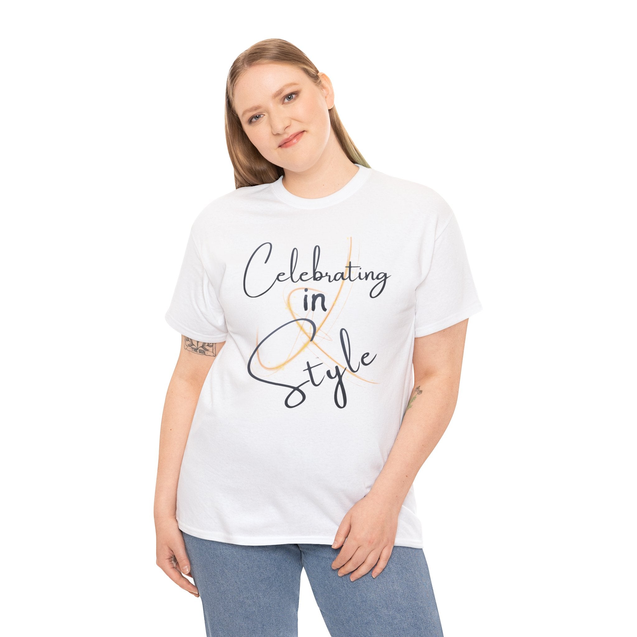 "Celebrating" T-Shirt — Celebratory Graphic Tee
