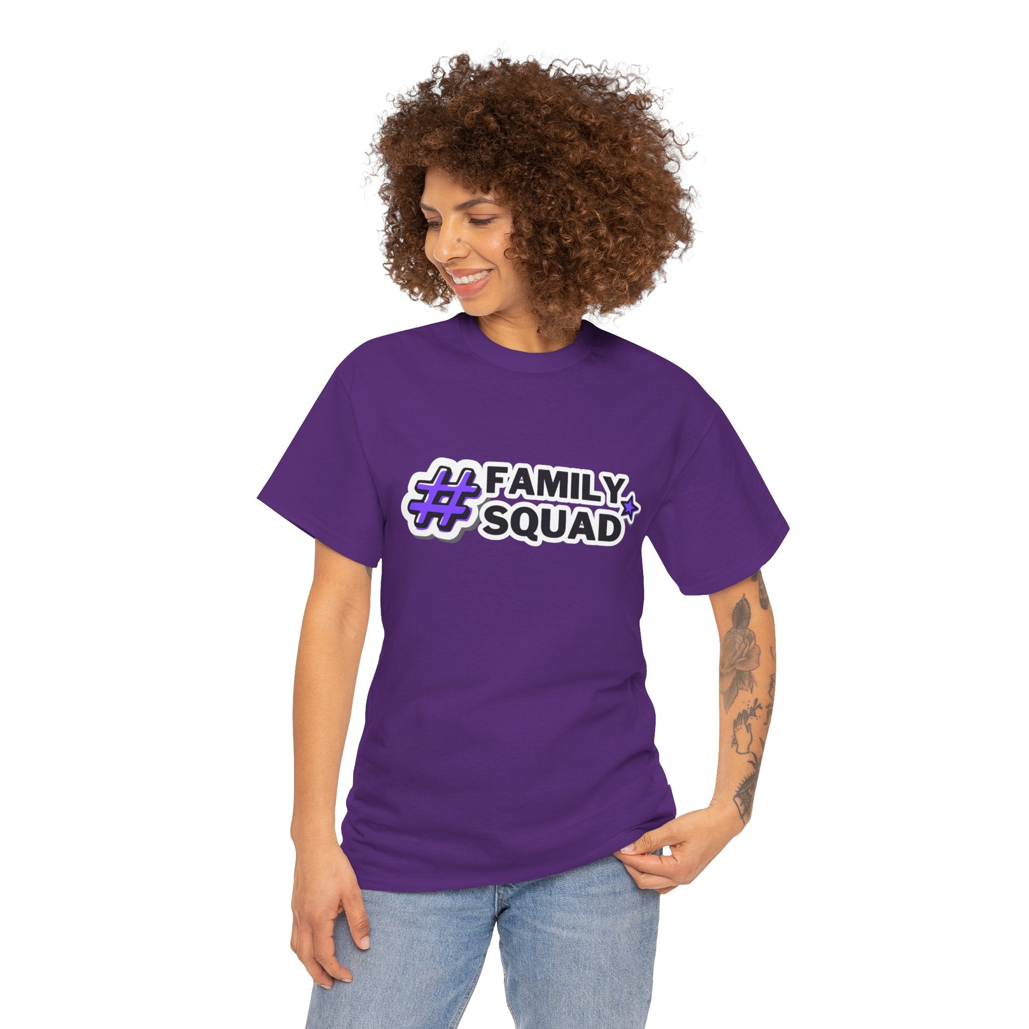 Family Squad T-Shirt — #FamilySquad Graphic Tee for Matching Family Outfits