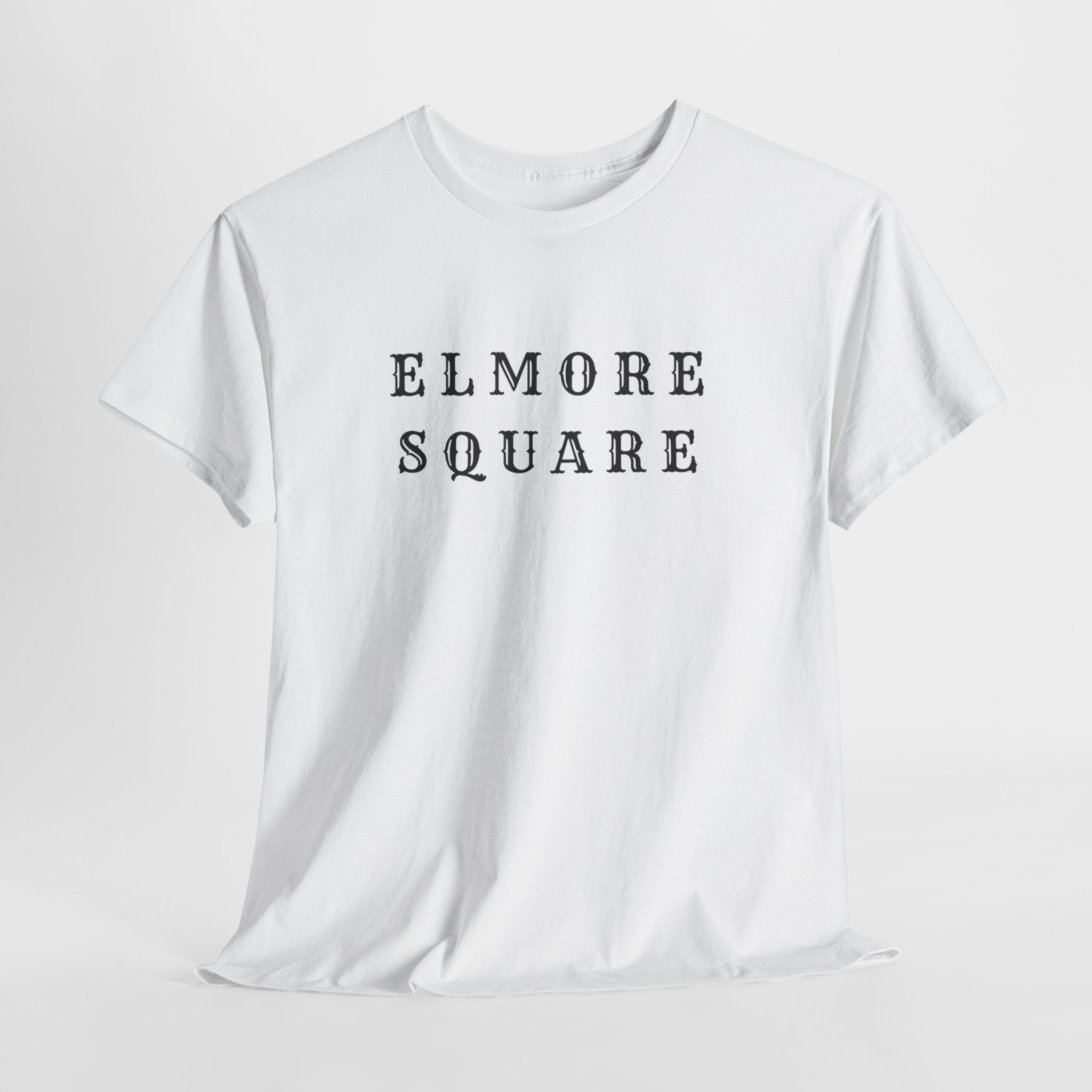 Elmore Square Vintage Text T-Shirt