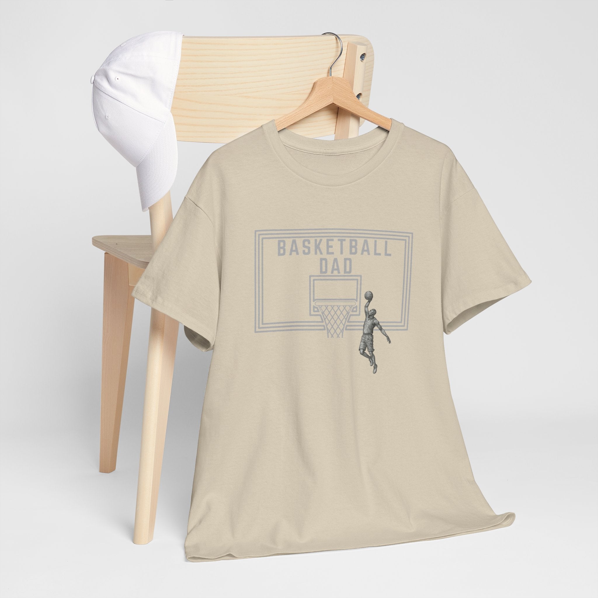 Basketball Dad T-Shirt — Basketball Hoop Graphic Tee for Proud Fathers