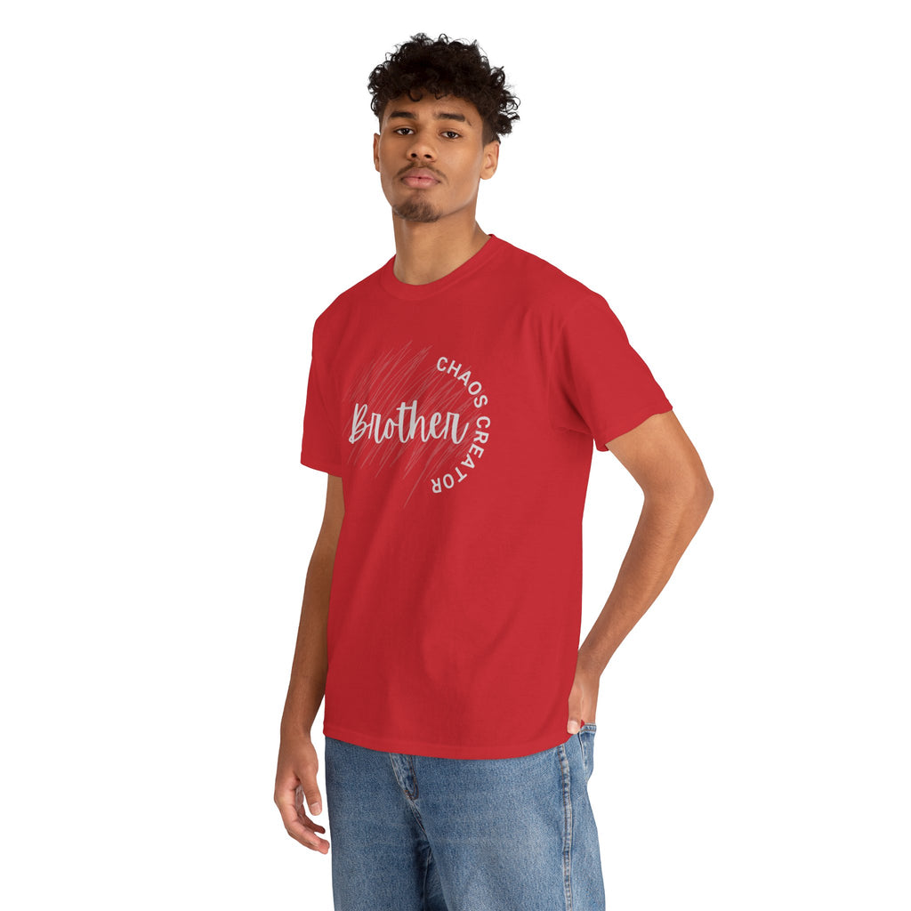 Brother Chaos Creator Graphic Tee — 'Brother' Script with 'Chaos Creator' Circle Design