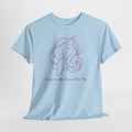 T-Shirt — 'Love Looks Good On Me' Minimal Line Art Tee