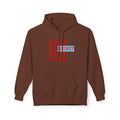 HILL District Hoodie — Retro Red & Blue 'HILL' Streetwear Pullover