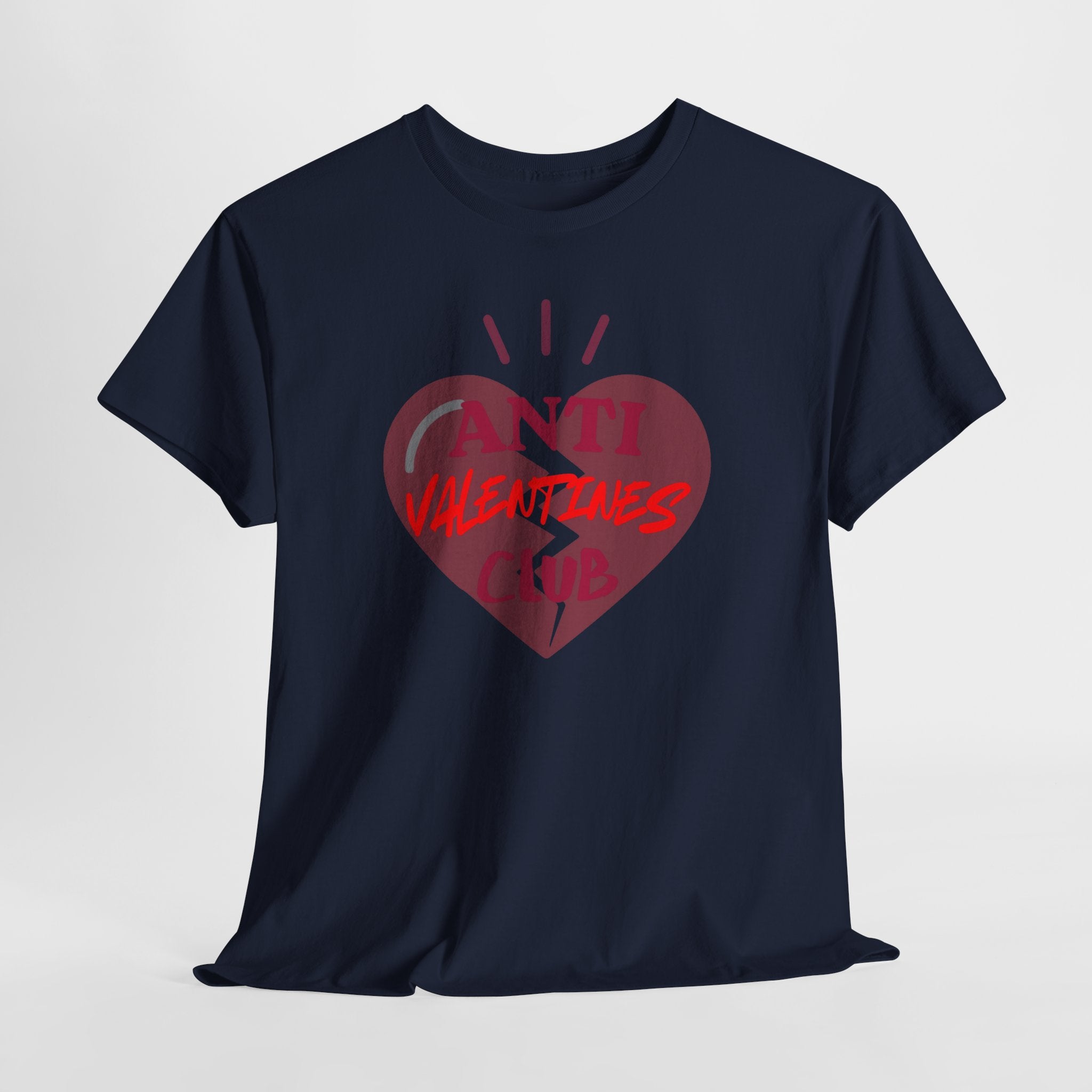 T-Shirt — Anti Valentines Day Club Heart Graphic Tee