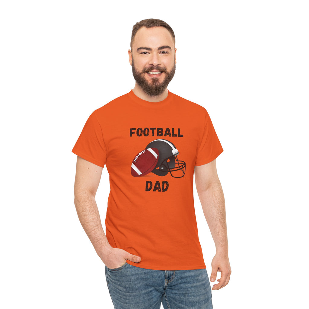Football Dad T-Shirt — Classic Football & Helmet Tee for Proud Dads