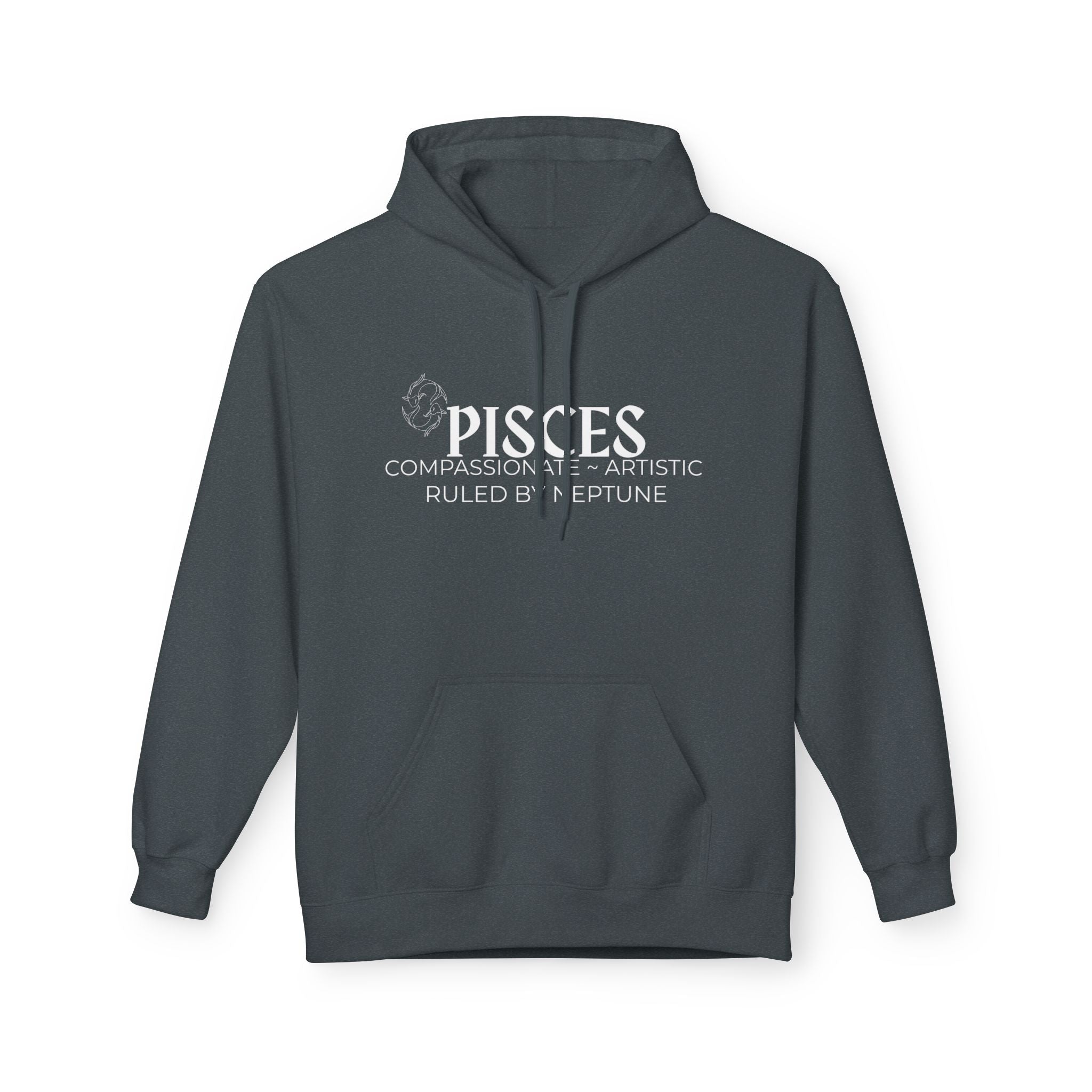 Pisces Zodiac Fleece Hoodie for Astrology Lovers