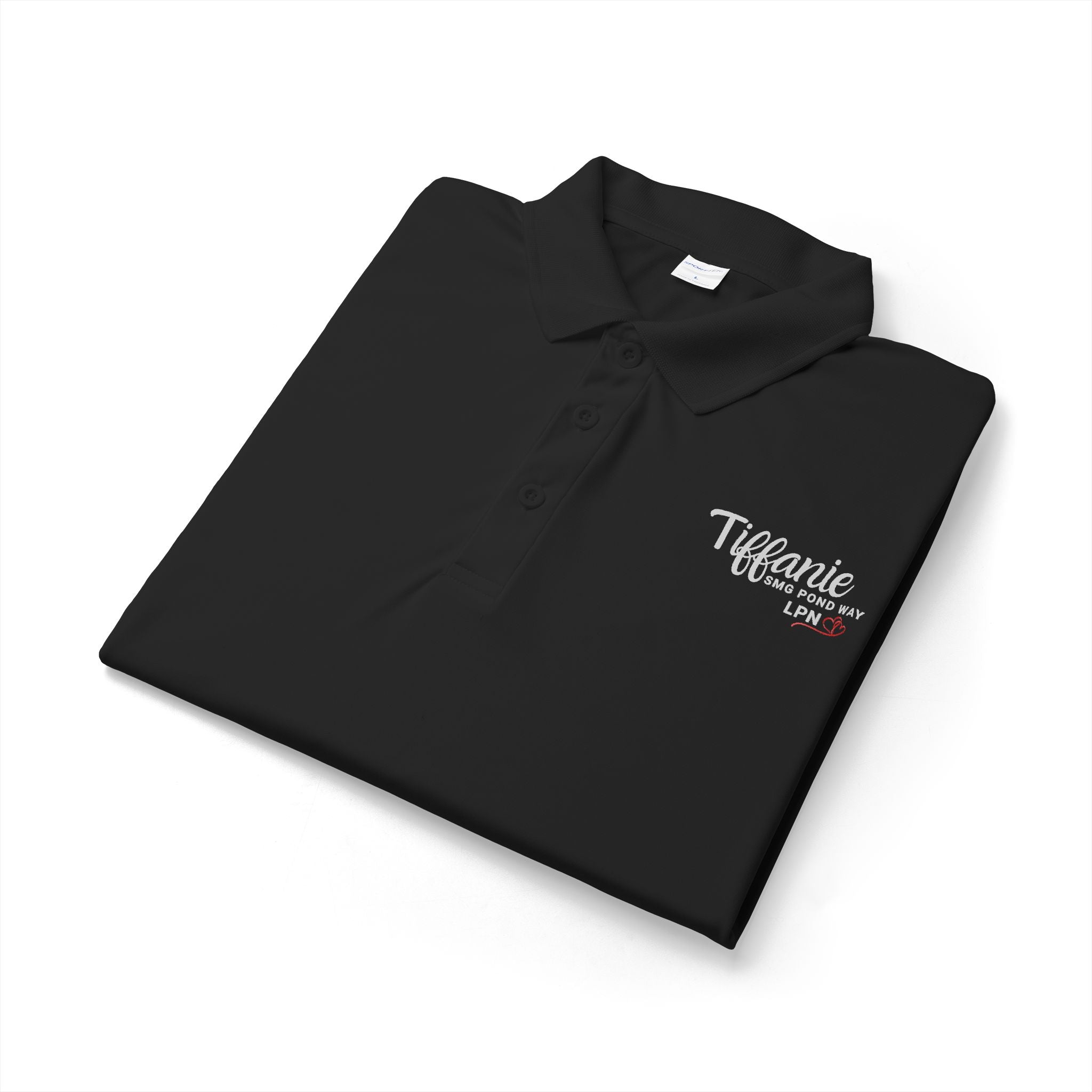 Tiffanie Work Logo with Heart Polo