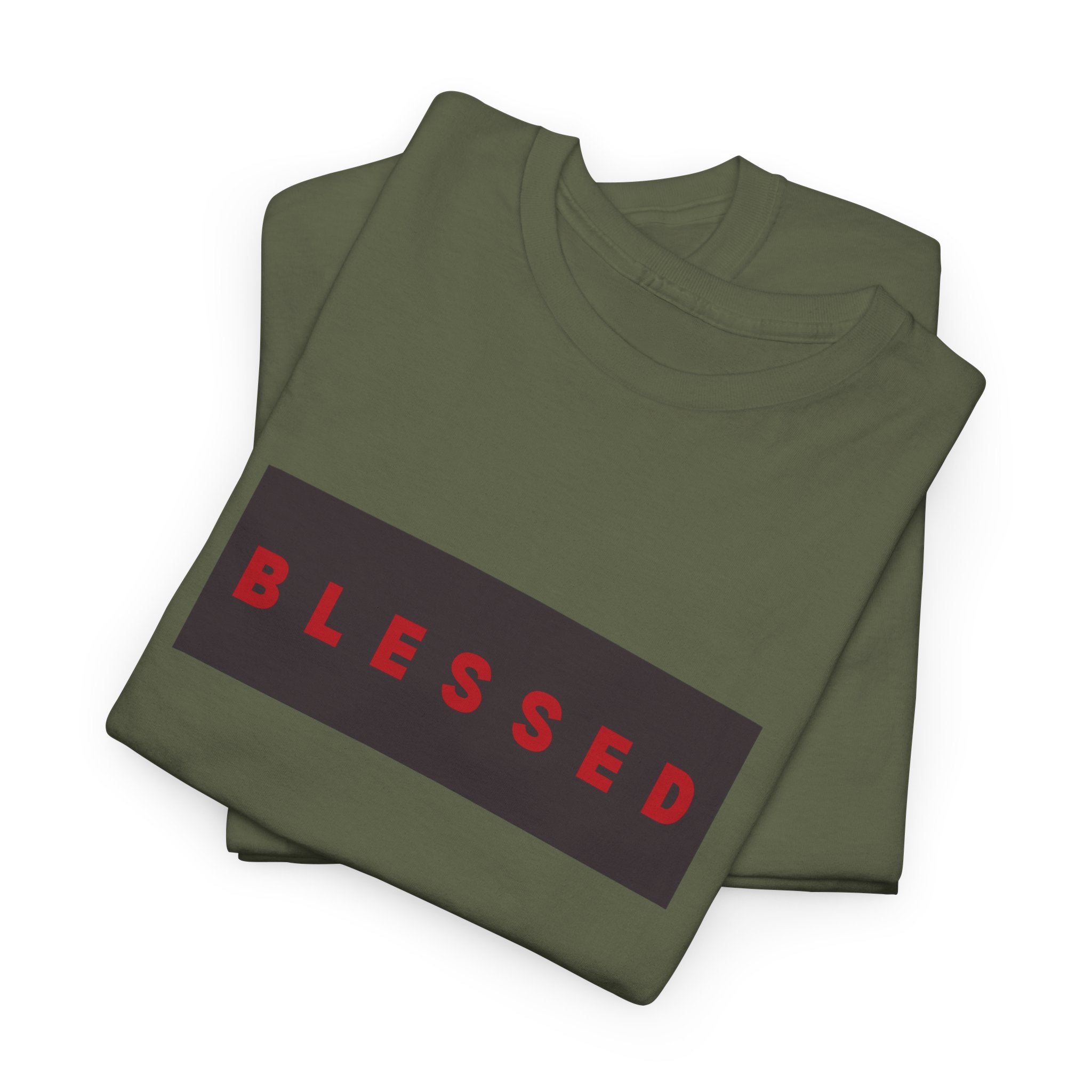 Blessed Box Logo T-Shirt — Minimal Christian Faith Tee