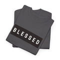 Blessed Box Logo T‑Shirt — Minimal Faith Graphic Tee