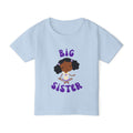 Big Sister Toddler Tee — Cute African American Girl Announcement Shirt